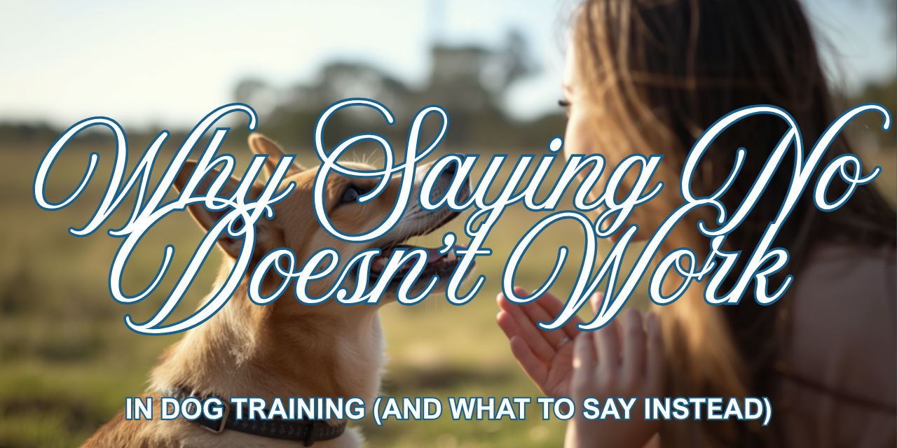 Walkys Dog Training Academy blog: Why Saying No Doesn't Work in Dog Training (And What to Say Instead)