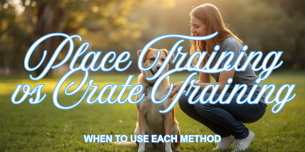 Walkys Dog Training Academy blog: Place Training vs Crate Training: When to Use Each