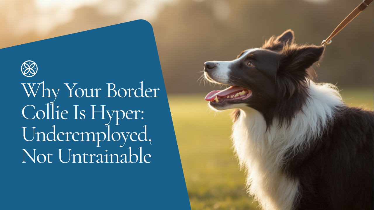 Walkys Dog Training Academy blog: Why Your Border Collie Is Hyper: Underemployed, Not Untrainable