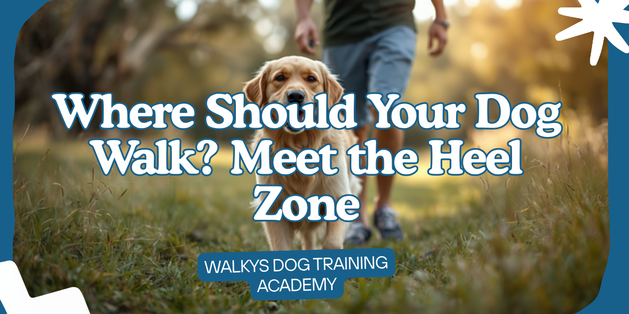 Walkys Dog Training Academy blog: Where Should Your Dog Walk? Meet the Heel Zone