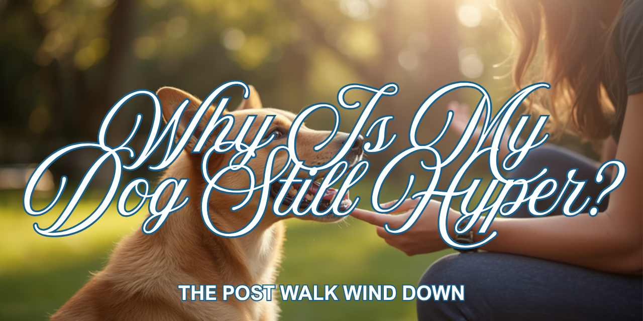 Walkys Dog Training Academy blog: Why Is My Dog Still Hyper After a Walk? The Post Walk Wind Down