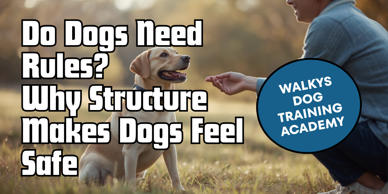 Walkys Dog Training Academy blog: Do Dogs Need Rules? Why Structure Makes Dogs Feel Safe