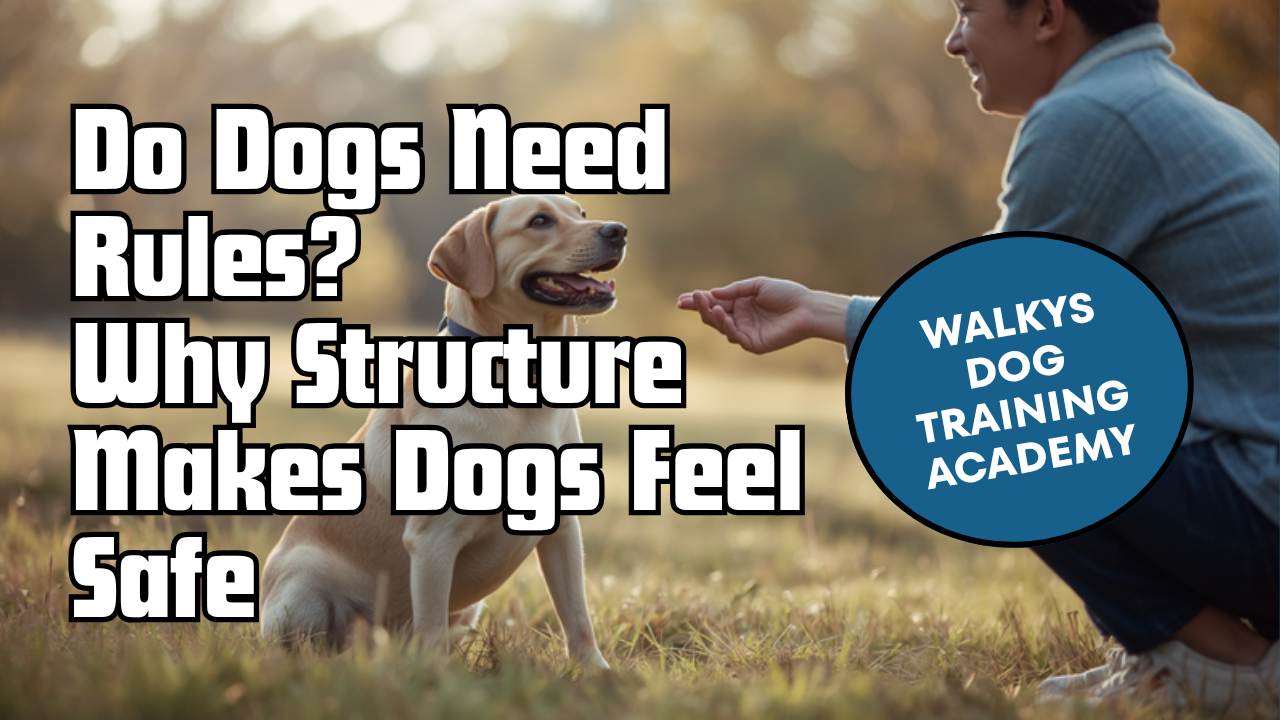 Walkys Dog Training Academy blog: Do Dogs Need Rules? Why Structure Makes Dogs Feel Safe