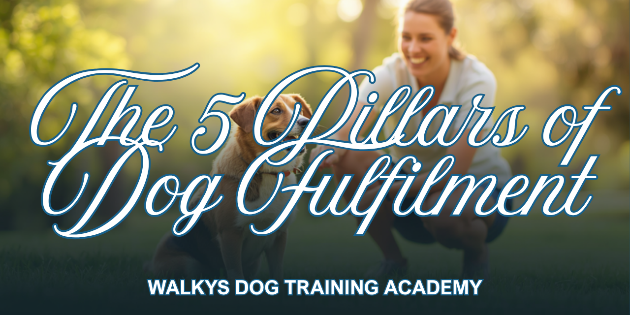 Walkys Dog Training Academy blog: The 5 Pillars of Dog Fulfilment: What Your Dog Actually Needs