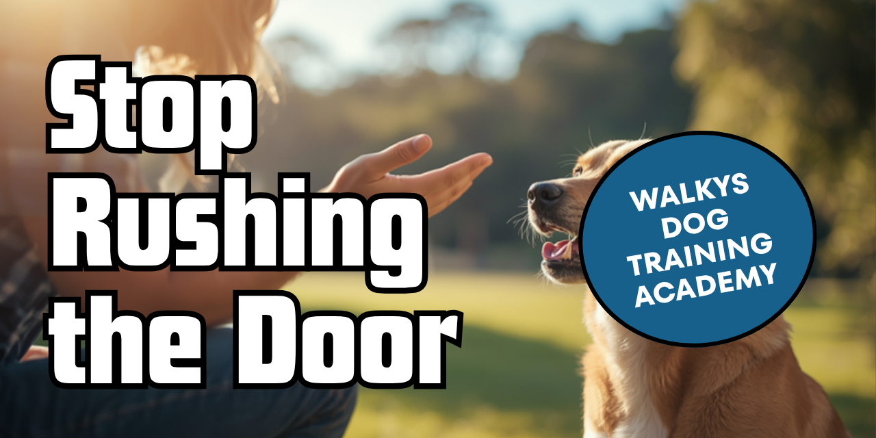 Walkys Dog Training Academy blog: How to Stop Your Dog Rushing the Door When Someone Knocks