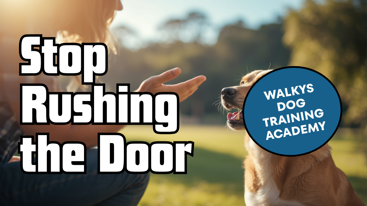 Walkys Dog Training Academy blog: How to Stop Your Dog Rushing the Door When Someone Knocks