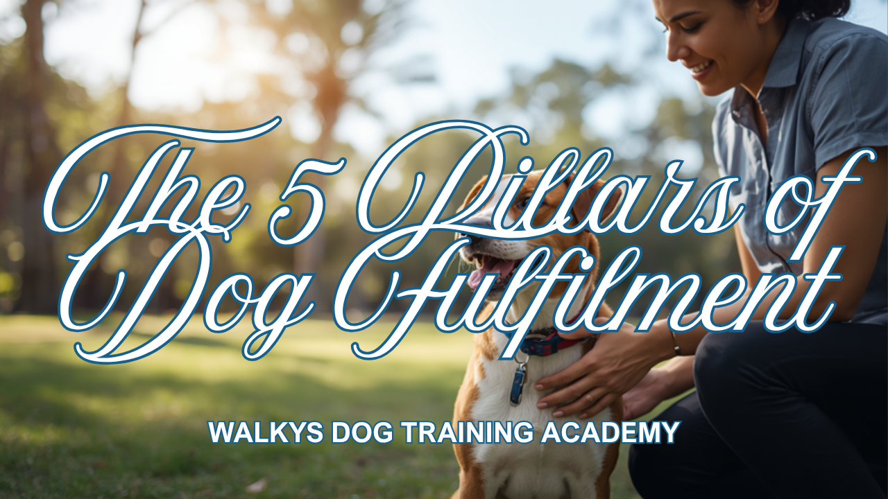 Walkys Dog Training Academy blog: The 5 Pillars of Dog Fulfilment (And Why Obedience Isn't Enough)