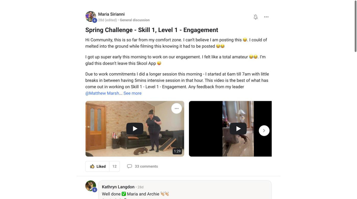 Maria's first Spring Challenge post