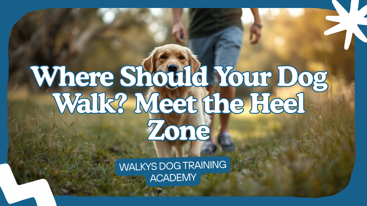 Walkys Dog Training Academy blog: Where Should Your Dog Walk? Meet the Heel Zone