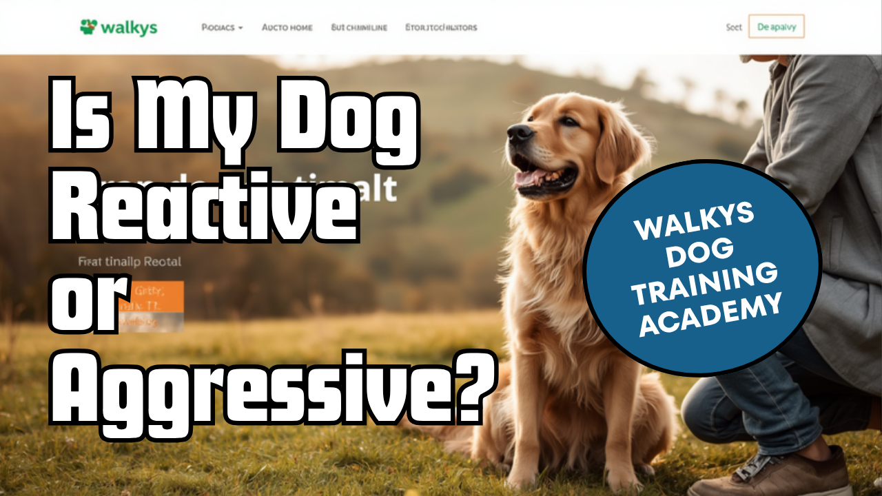 Walkys Dog Training Academy blog: Is My Dog Reactive or Aggressive? How to Tell the Difference
