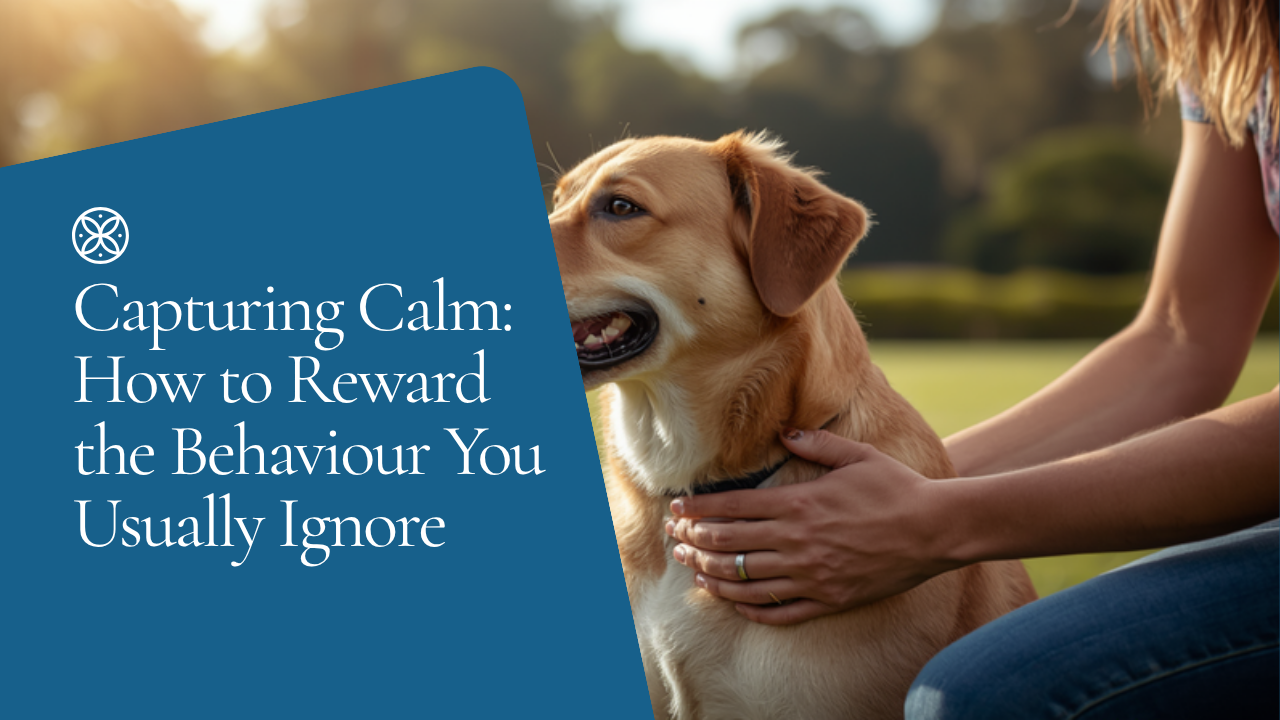 Walkys Dog Training Academy blog: Capturing Calm: How to Reward the Behaviour You Usually Ignore
