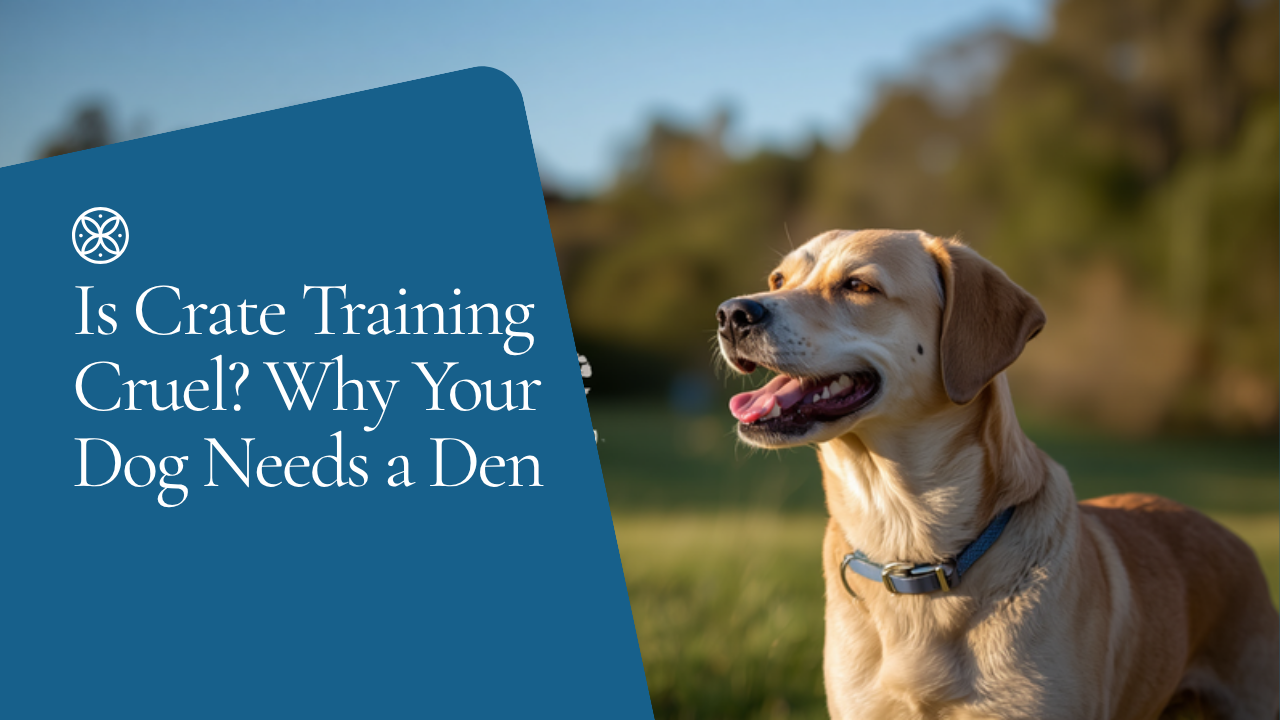 Walkys Dog Training Academy blog: Is Crate Training Cruel? Why Your Dog Needs a Den, Not a Cell