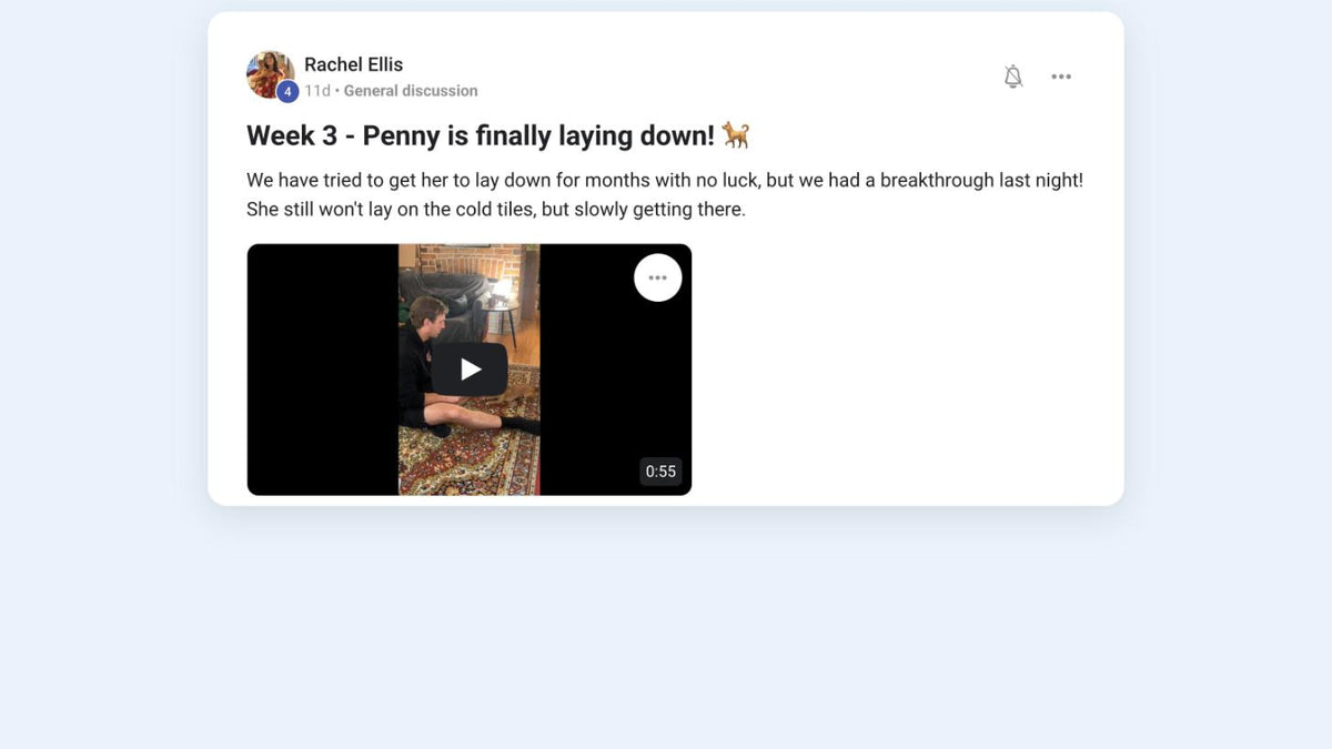 Rachel and Penny: months of trying, then the breakthrough
